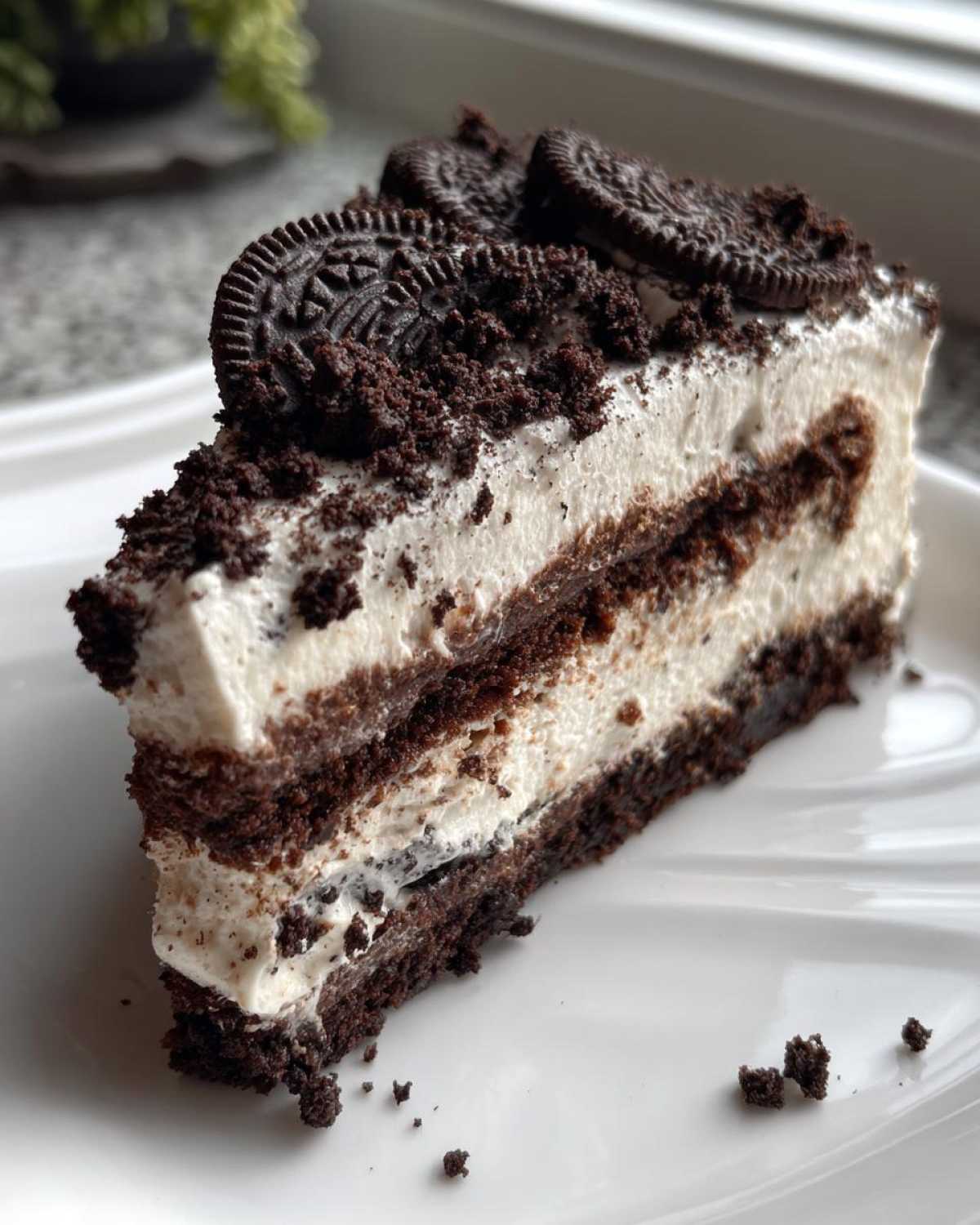 Oreo Ice Cream Cake (No-Bake Frozen Dessert) - detail 3