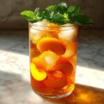 Peach Iced Tea (Cold Brewed Summer Tea)