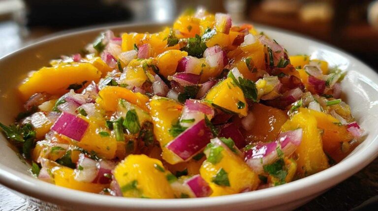 Peach Mango Salsa (Fresh Summer Appetizer)
