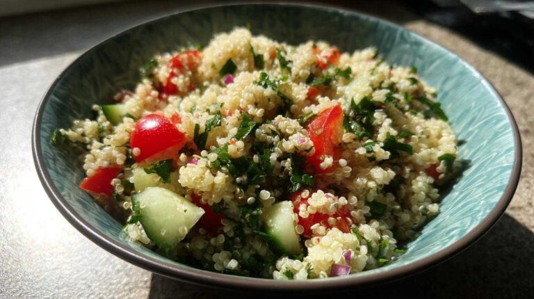 Quinoa Tabbouleh Salad (Light Mediterranean Side)
