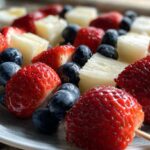 Red, White & Blue Fruit Skewers (Patriotic Healthy Snack)
