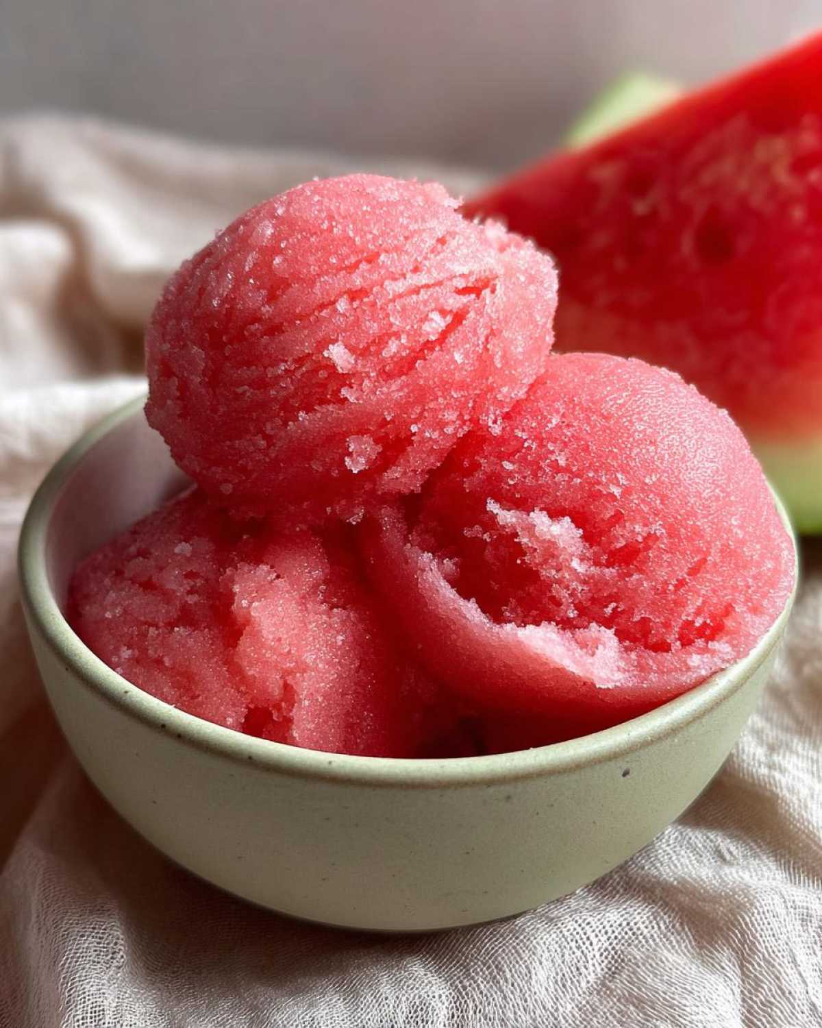 Refreshing Watermelon Sorbet (2-Ingredient Recipe) - detail 3