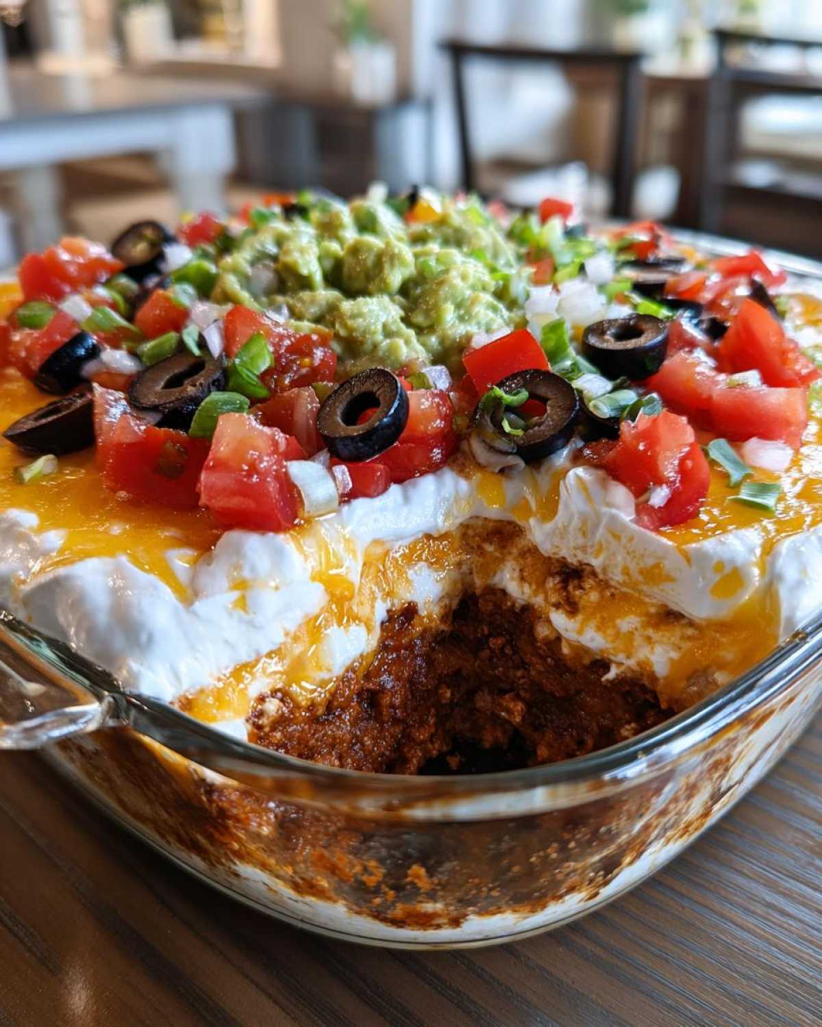 Seven-Layer Taco Dip (Party Appetizer) - detail 2