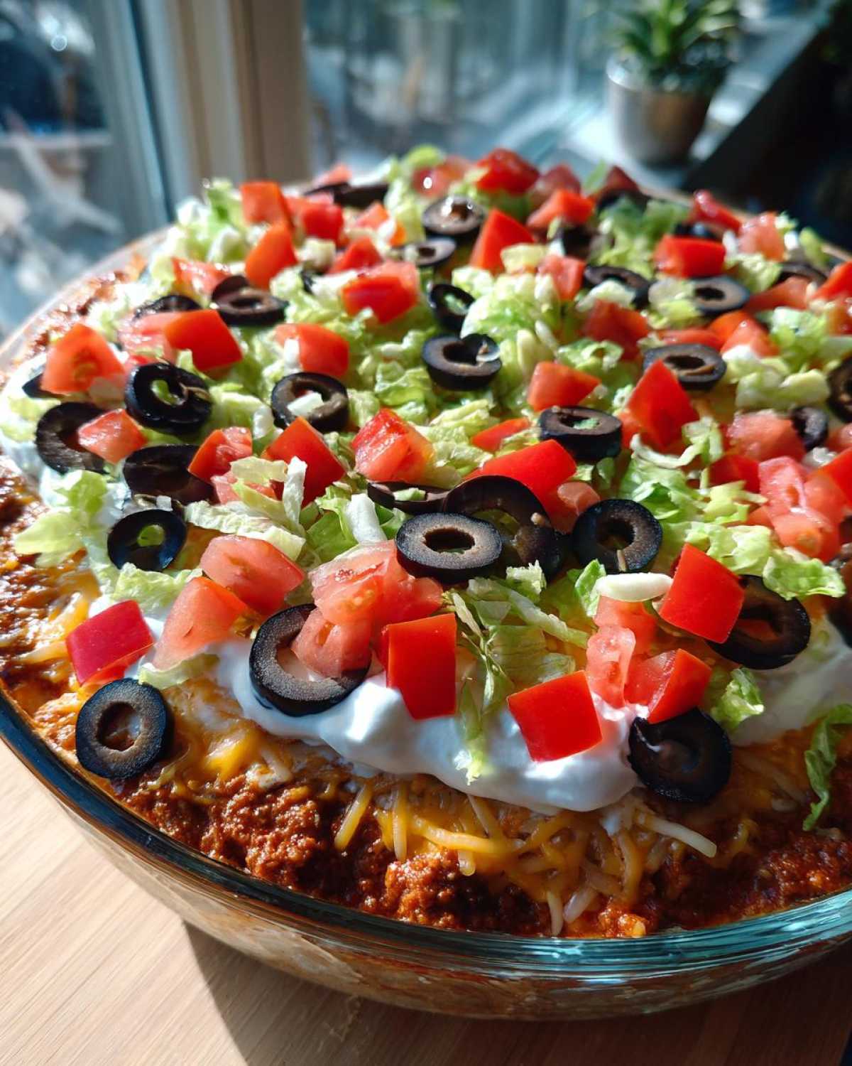 Seven-Layer Taco Dip (Party Appetizer) - detail 1