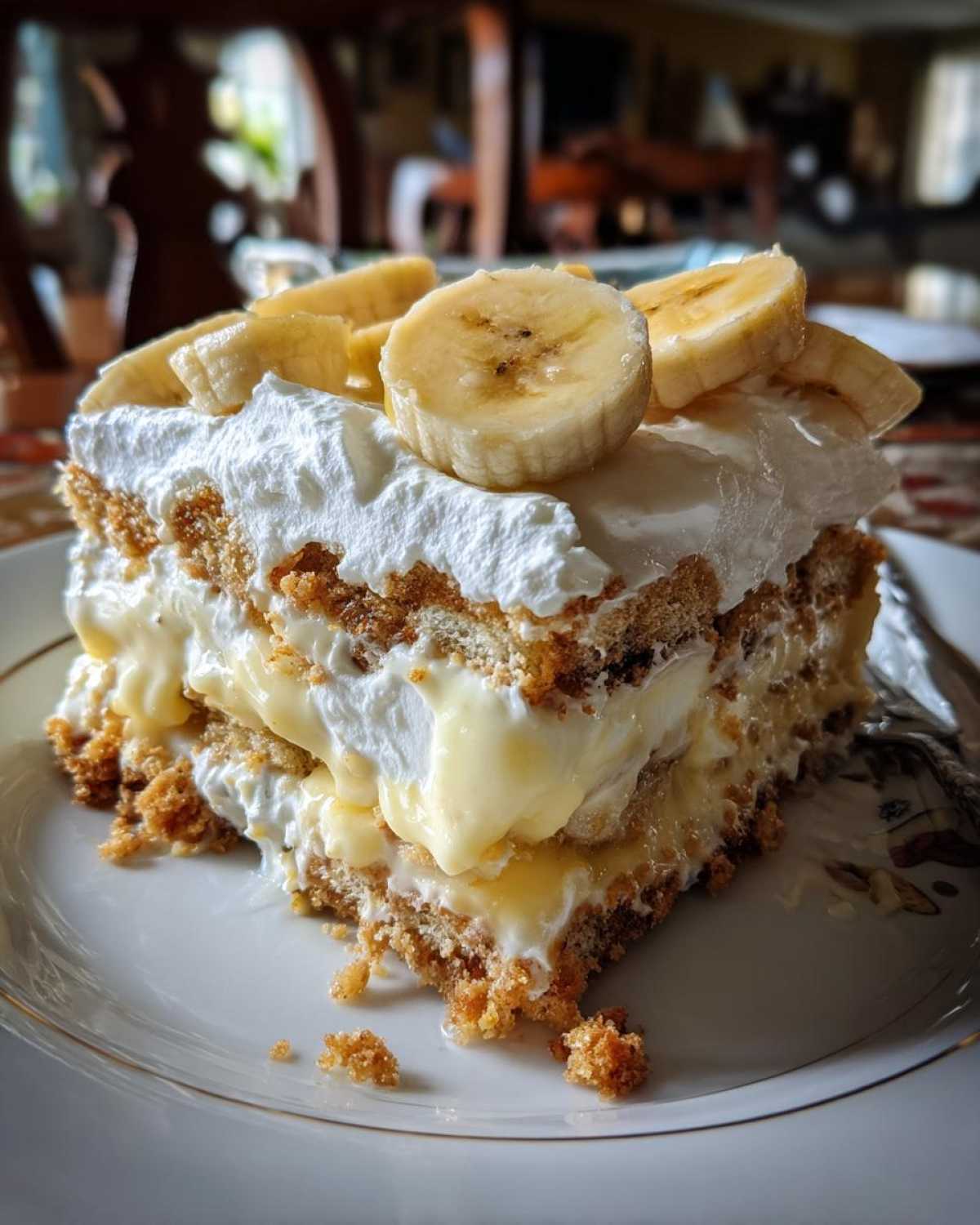 Southern Banana Pudding (No-Bake Layered Dessert) - detail 2