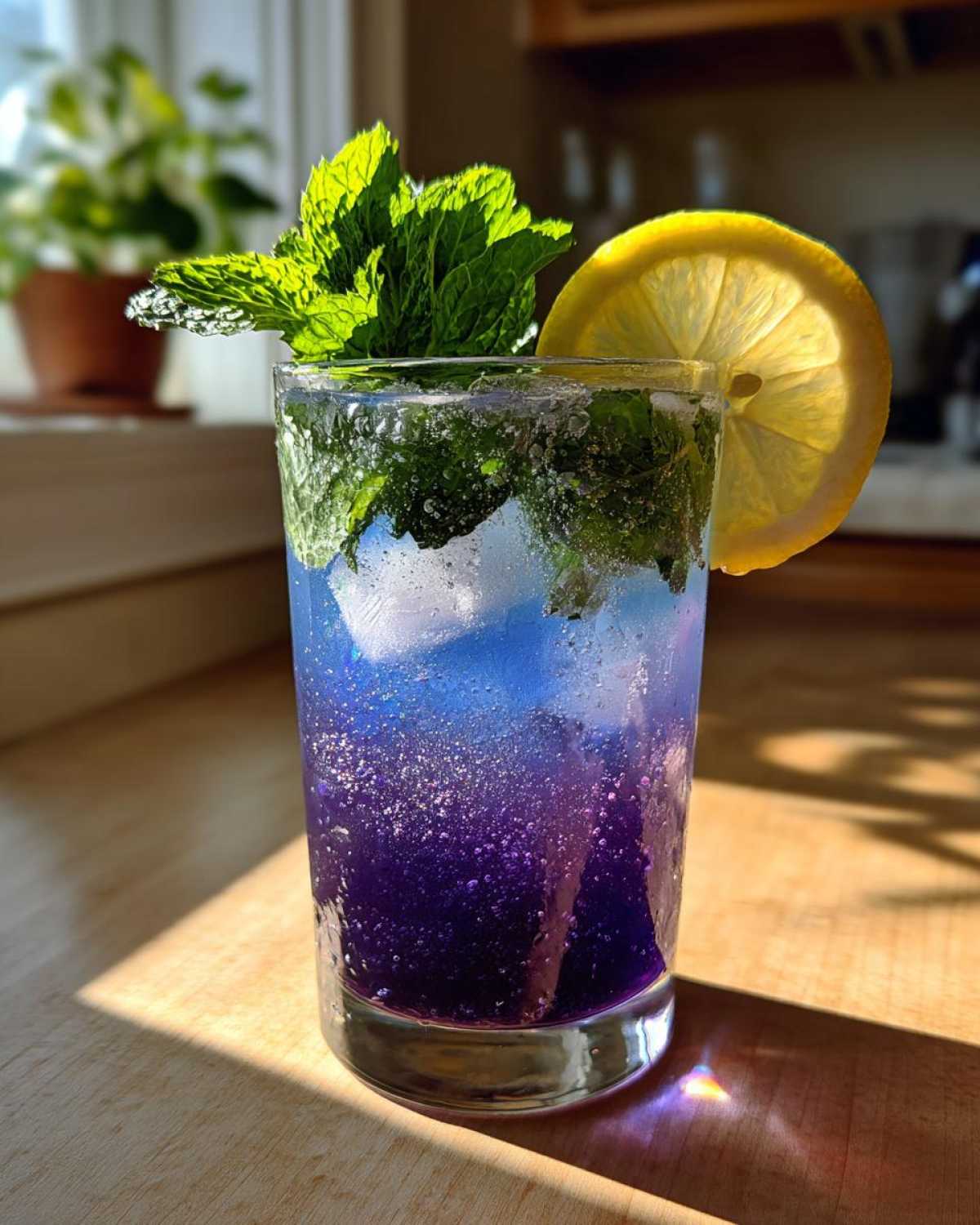 Sparkling Blueberry Lemonade (Refreshing Summer Drink) - detail 1