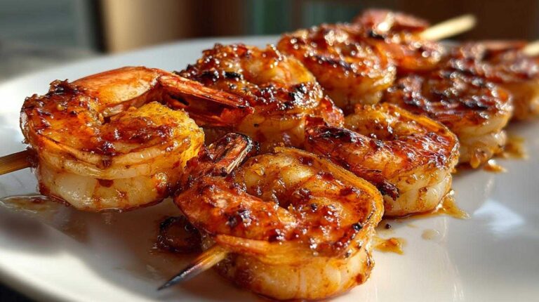 Spicy Grilled Shrimp Skewers (BBQ Appetizer)