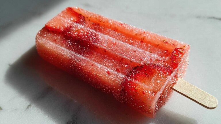 Strawberry Lemonade Popsicles (Refreshing Frozen Treat)