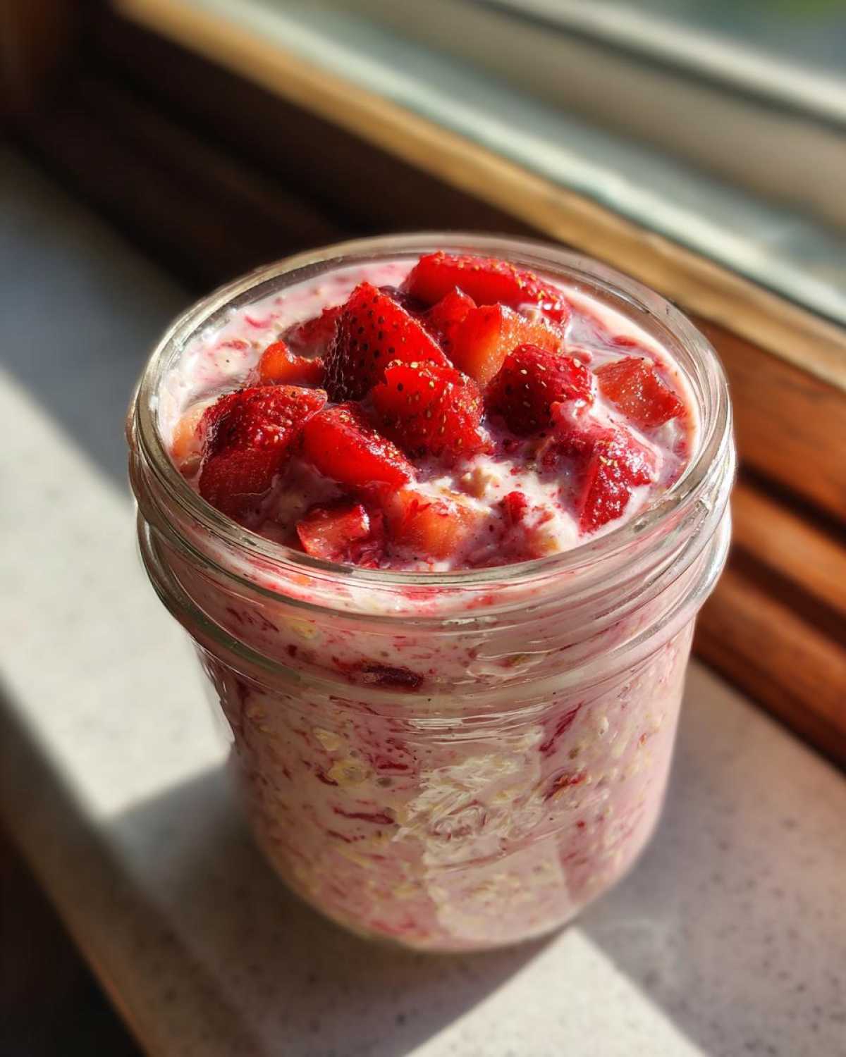 Strawberry Overnight Oats (Make-Ahead Breakfast) - detail 1
