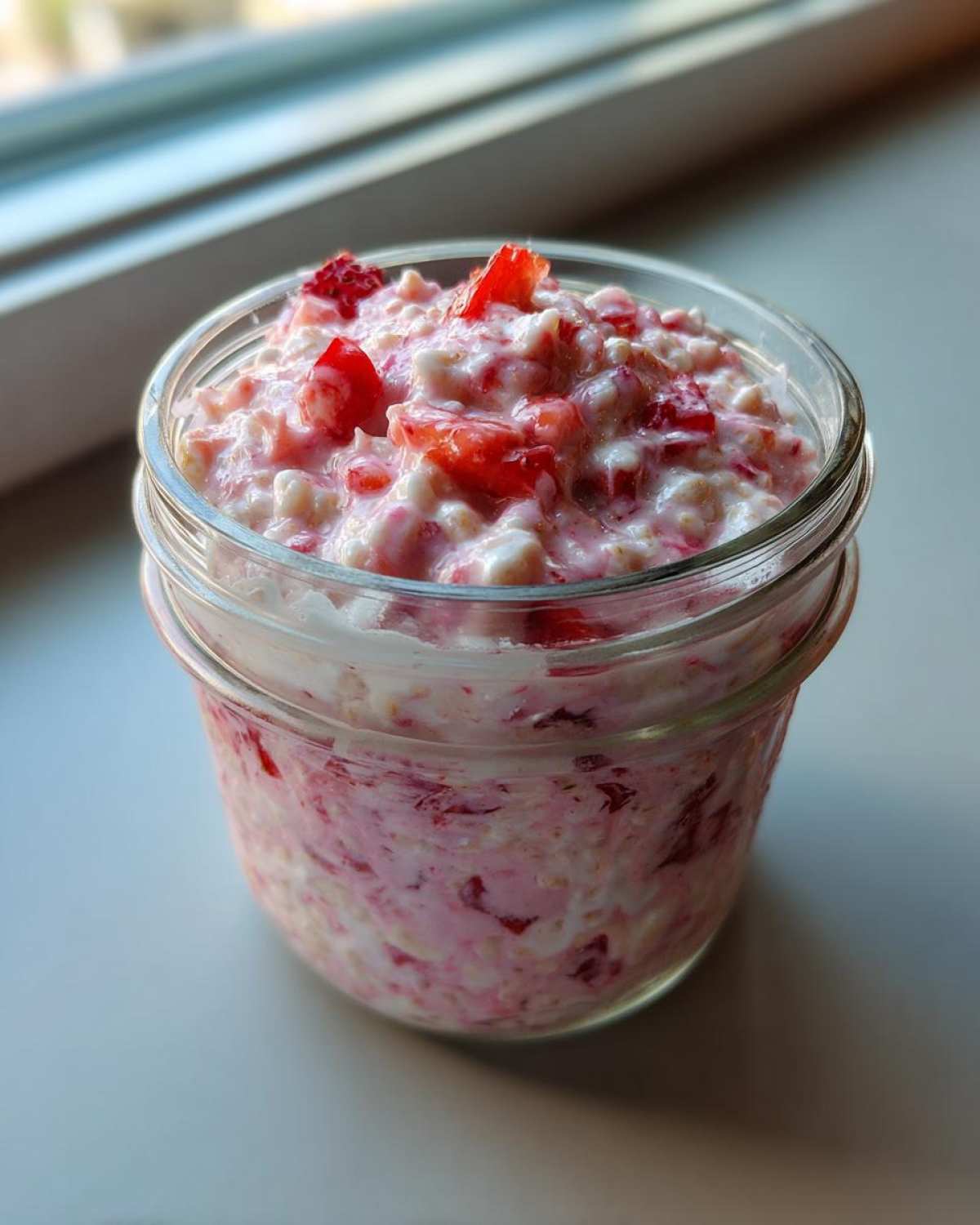 Strawberry Overnight Oats (Make-Ahead Breakfast) - detail 2