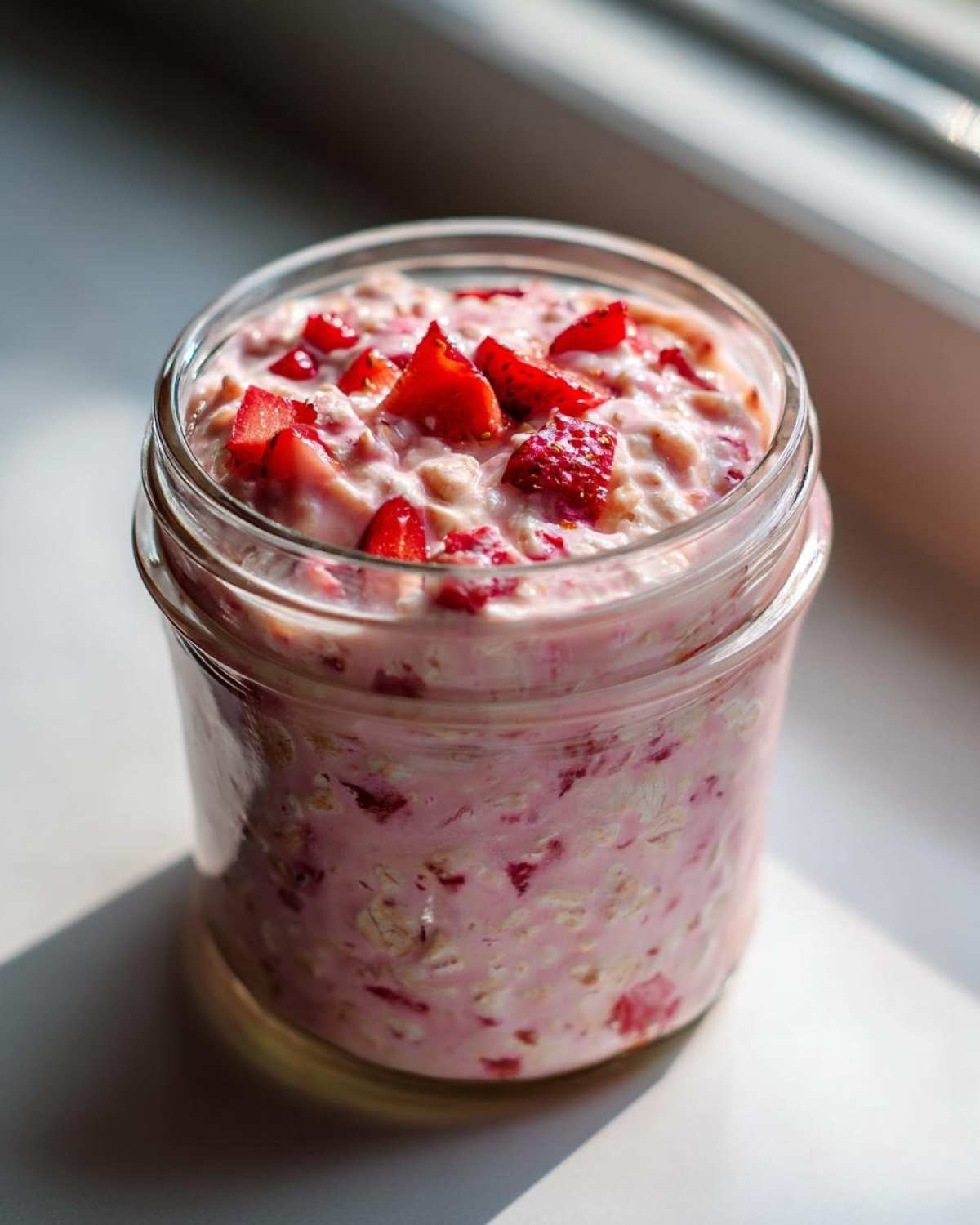 Strawberry Overnight Oats (Make-Ahead Breakfast) - detail 3