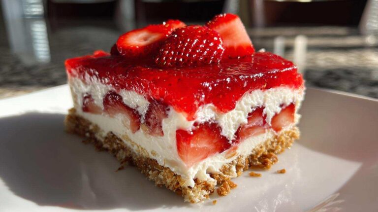Strawberry Pretzel Salad (Retro Summer Dessert)