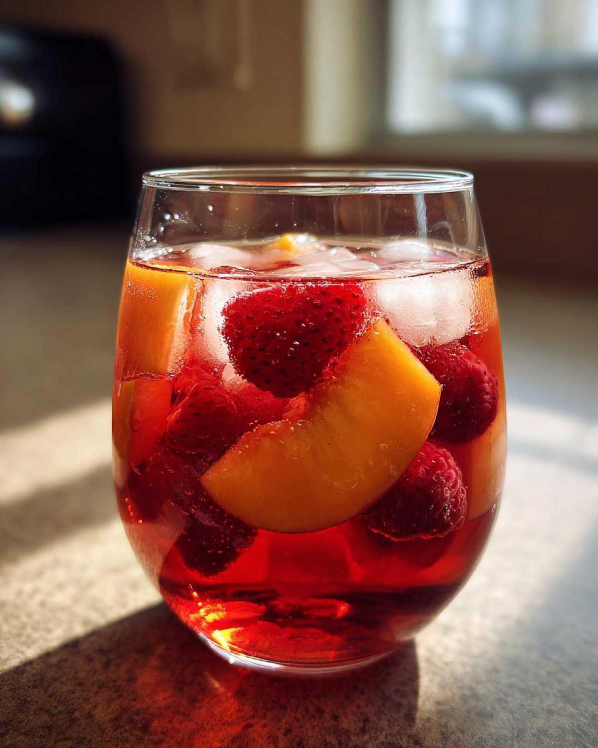 Summer Fruit Sangria (Peach & Berry Sangria) - detail 3