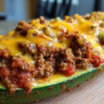 Taco Stuffed Zucchini Boats (Low-Carb Summer Meal)