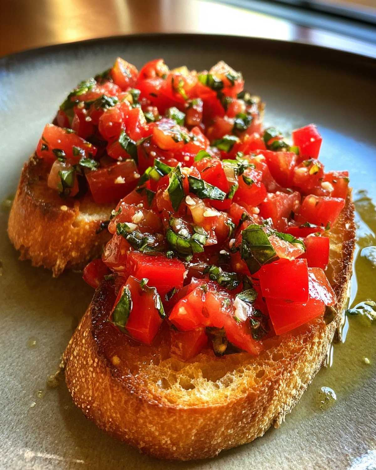 Tomato Basil Bruschetta (Easy Summer Appetizer) - detail 1