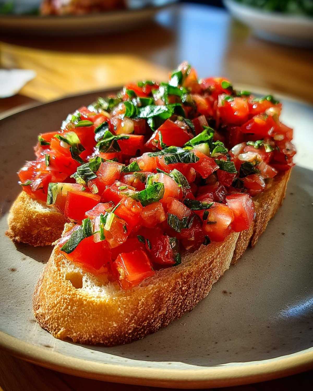 Tomato Basil Bruschetta (Easy Summer Appetizer) - detail 3