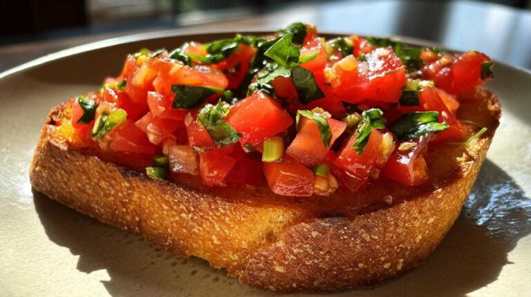 Tomato Basil Bruschetta (Easy Summer Appetizer)