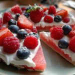 Watermelon “Pizza” with Yogurt & Berries