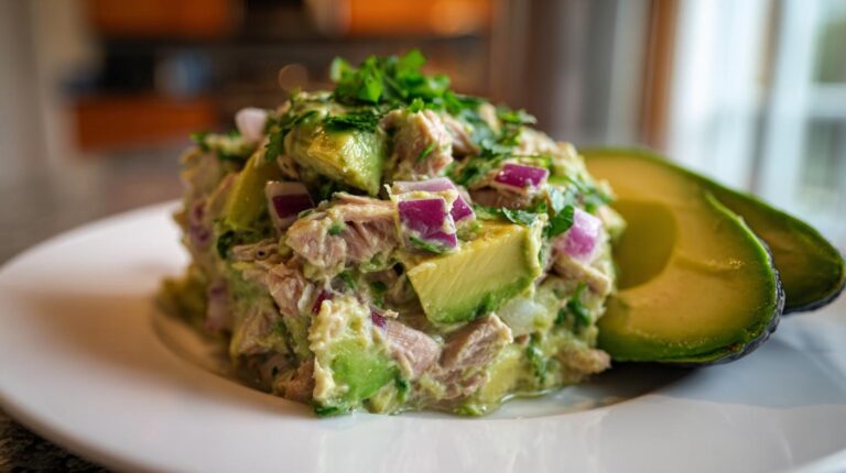 Avocado tuna salad