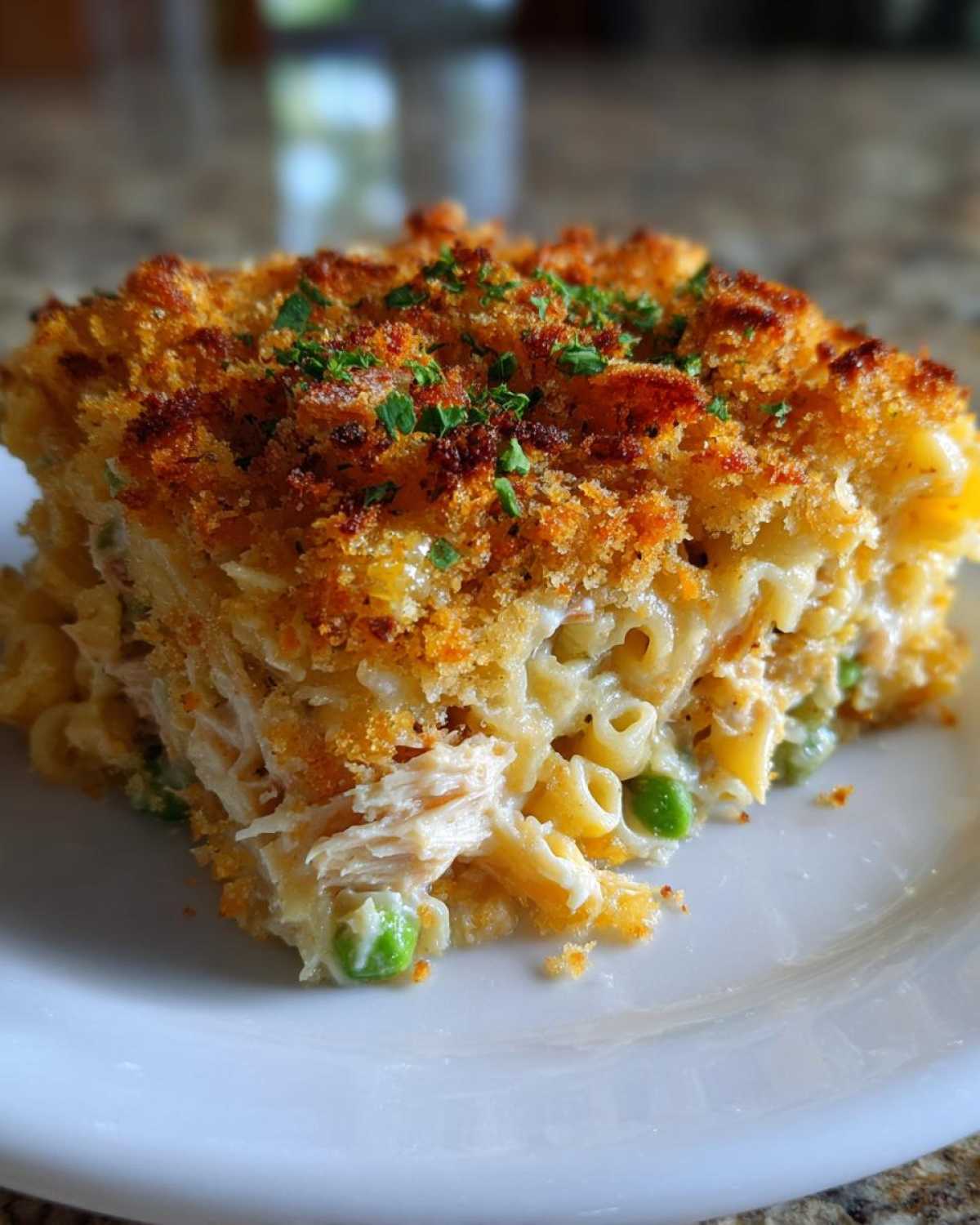 Cheesy Tuna Noodle Casserole with a Crumb Topping - detail 4