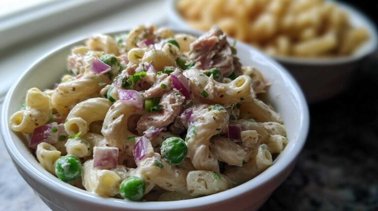 Classic tuna pasta salad