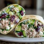 Greek tuna wrap