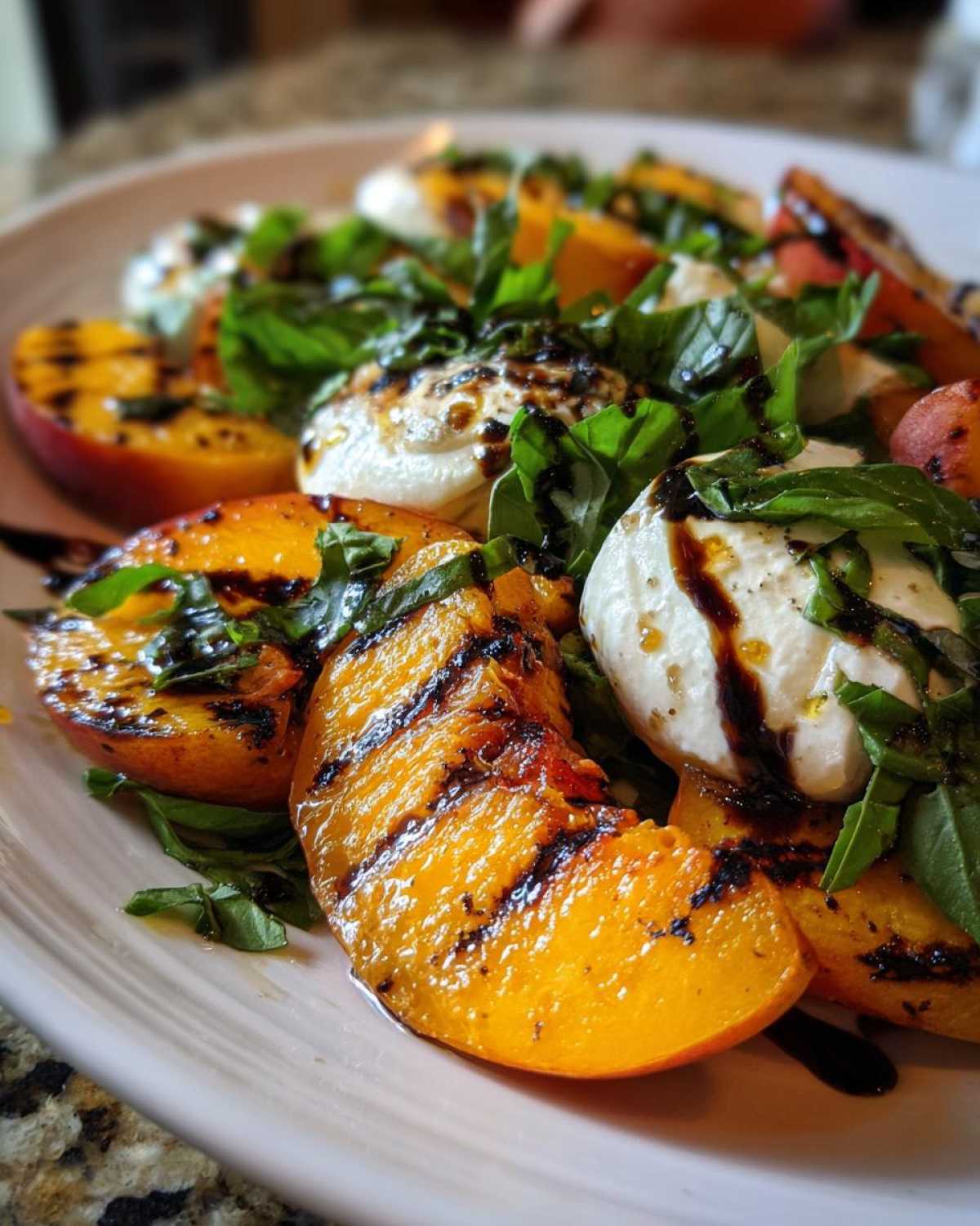 Grilled Peach & Burrata Salad - detail 1