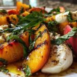 Grilled Peach & Burrata Salad