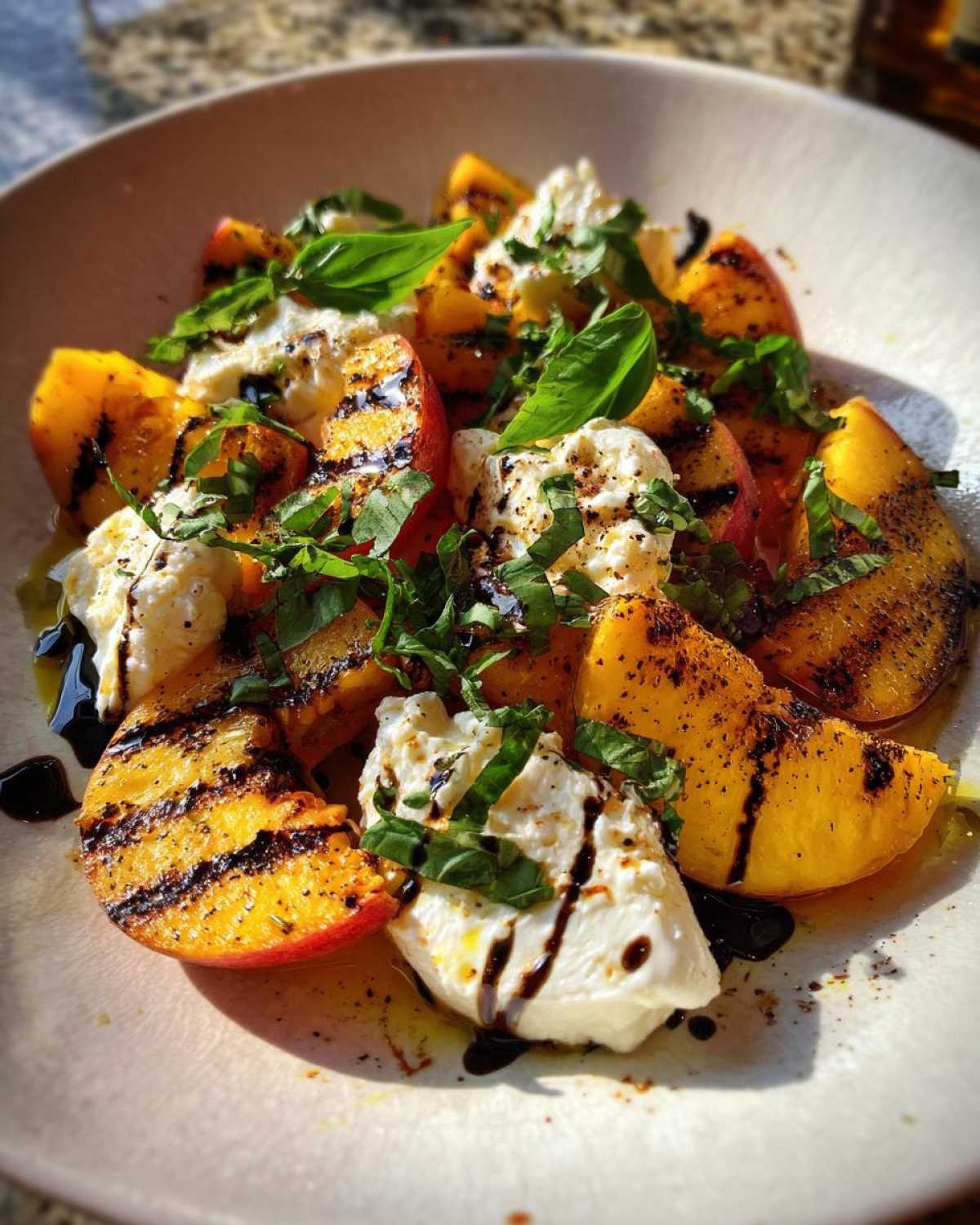 Grilled Peach & Burrata Salad - detail 4