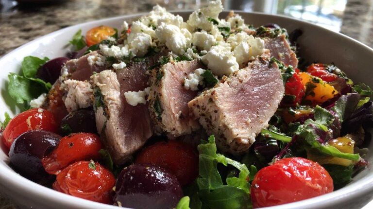 Mediterranean tuna bowl
