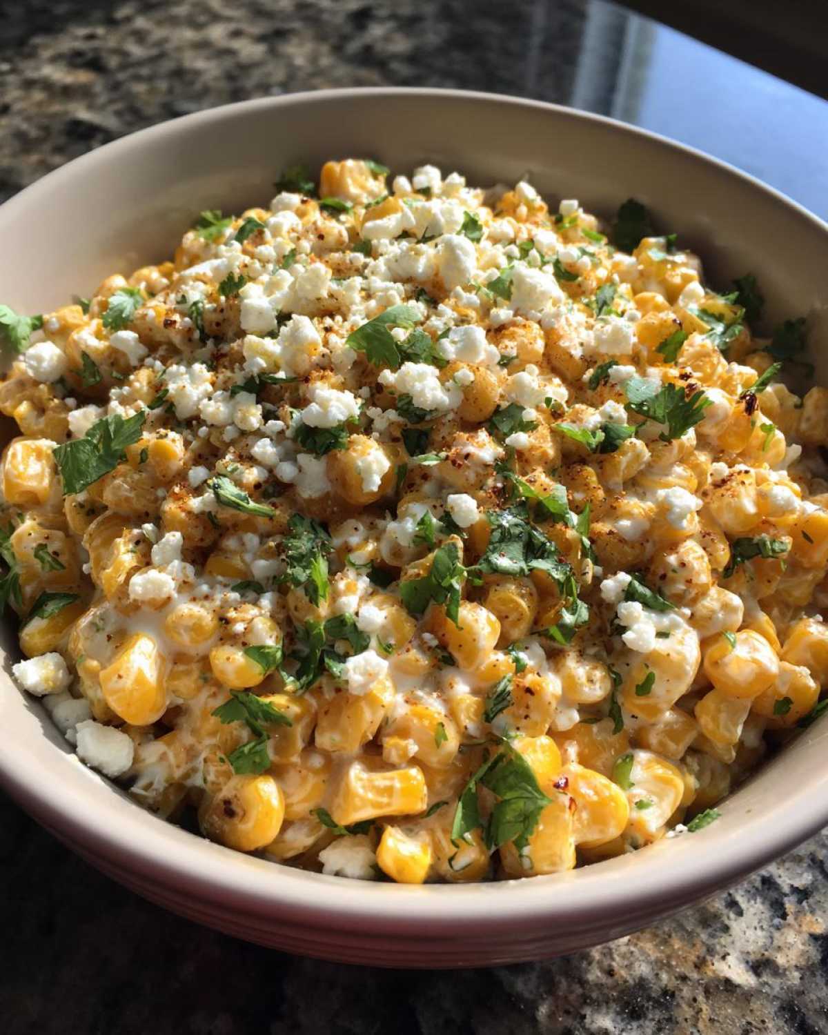 Mexican street corn bowl - detail 2