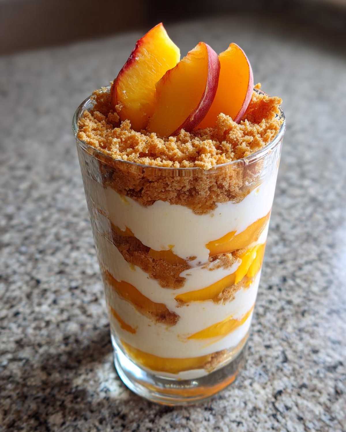 No-Bake Peach Cheesecake Parfaits - detail 3