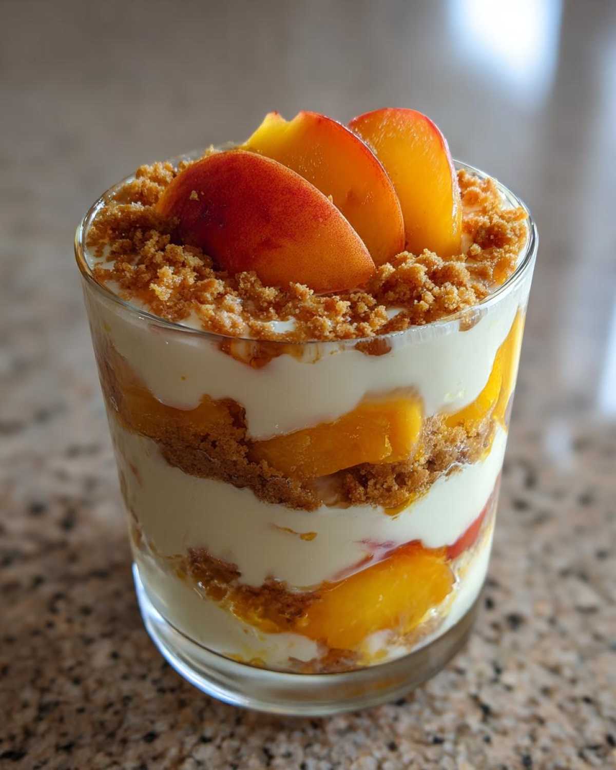 No-Bake Peach Cheesecake Parfaits - detail 4