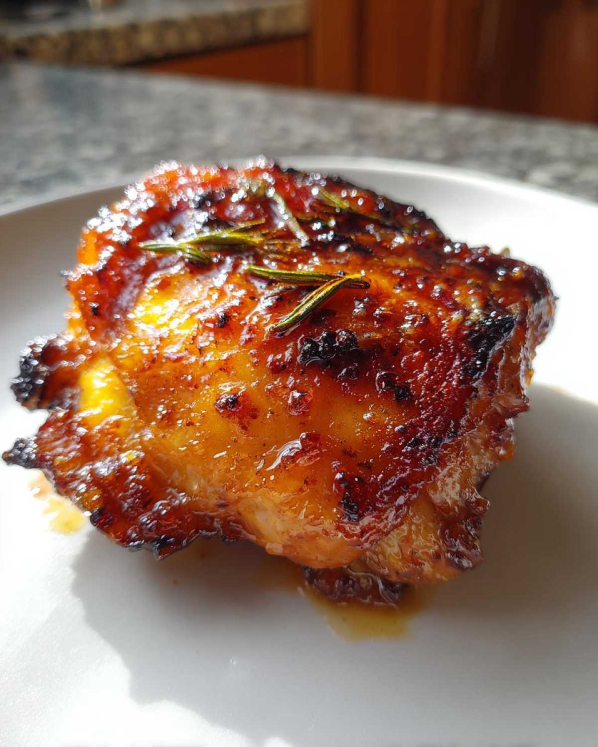 Peach-Glazed Chicken Thighs - detail 1