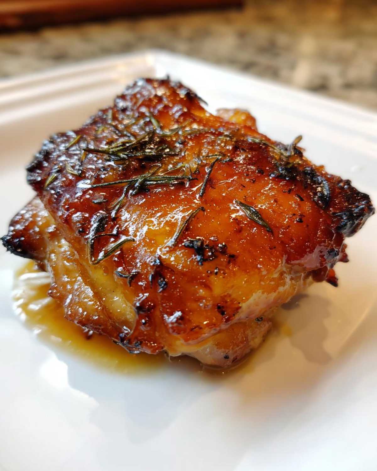 Peach-Glazed Chicken Thighs - detail 2