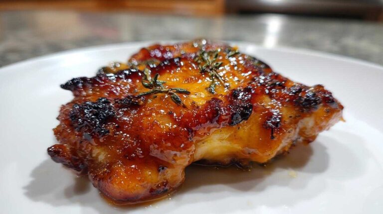 Peach-Glazed Chicken Thighs