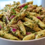 Pesto tuna pasta salad
