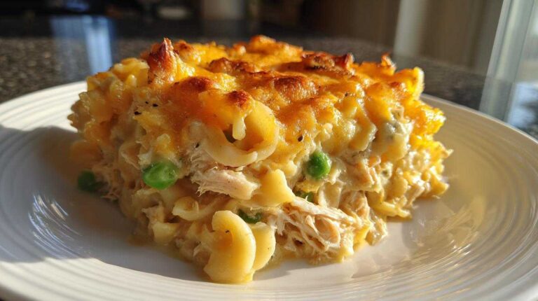 Slow cooker tuna noodle casserole