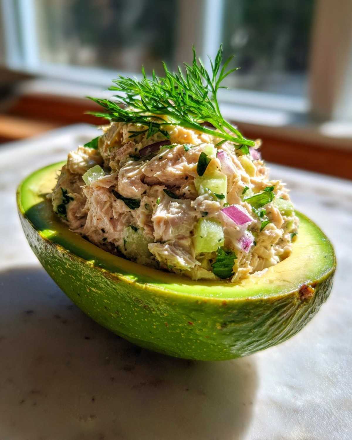 Tuna Stuffed Avocados (Keto & Low-Carb) - detail 1