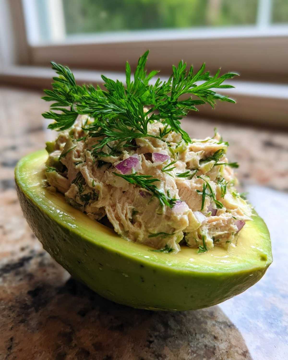 Tuna Stuffed Avocados (Keto & Low-Carb) - detail 2