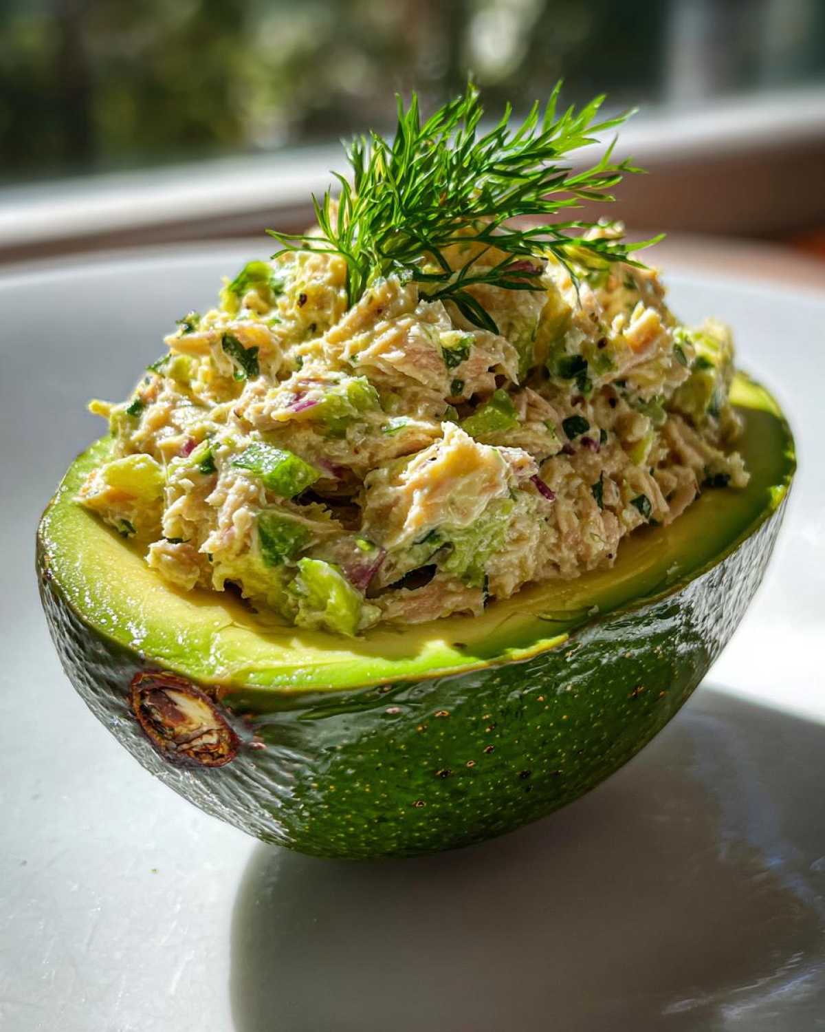 Tuna Stuffed Avocados (Keto & Low-Carb) - detail 3