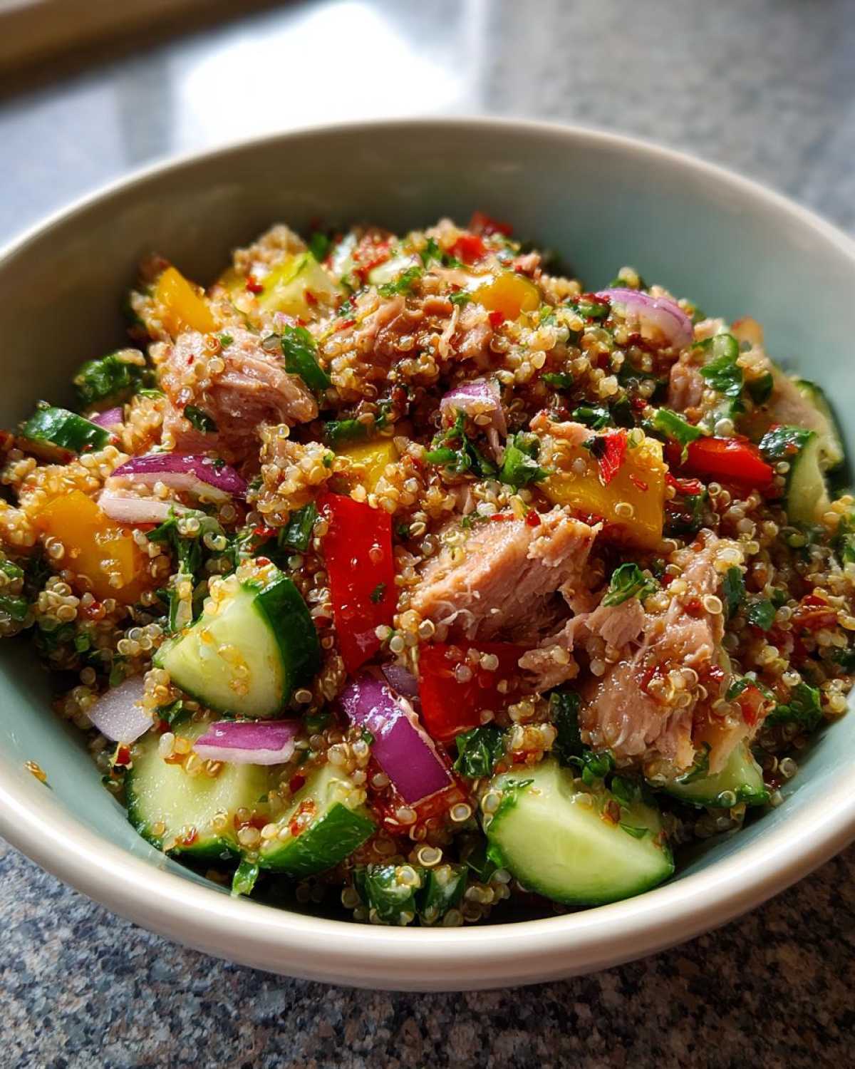 Tuna quinoa bowl - detail 1