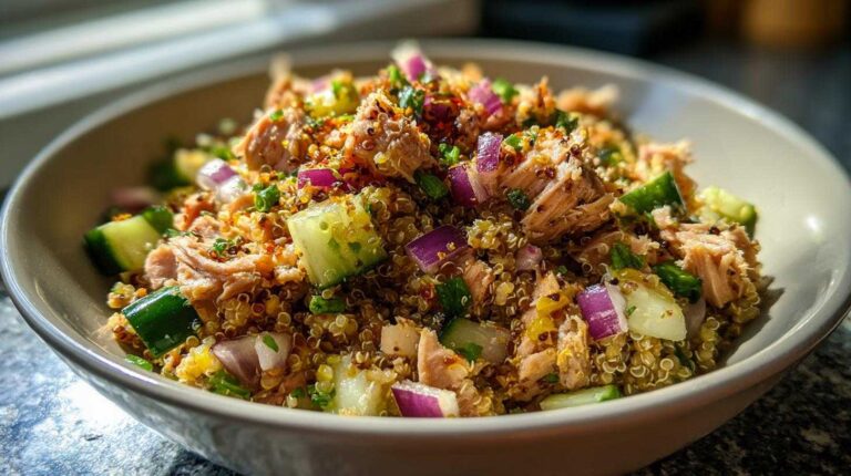 Tuna quinoa bowl