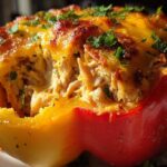 Tuna-stuffed bell peppers