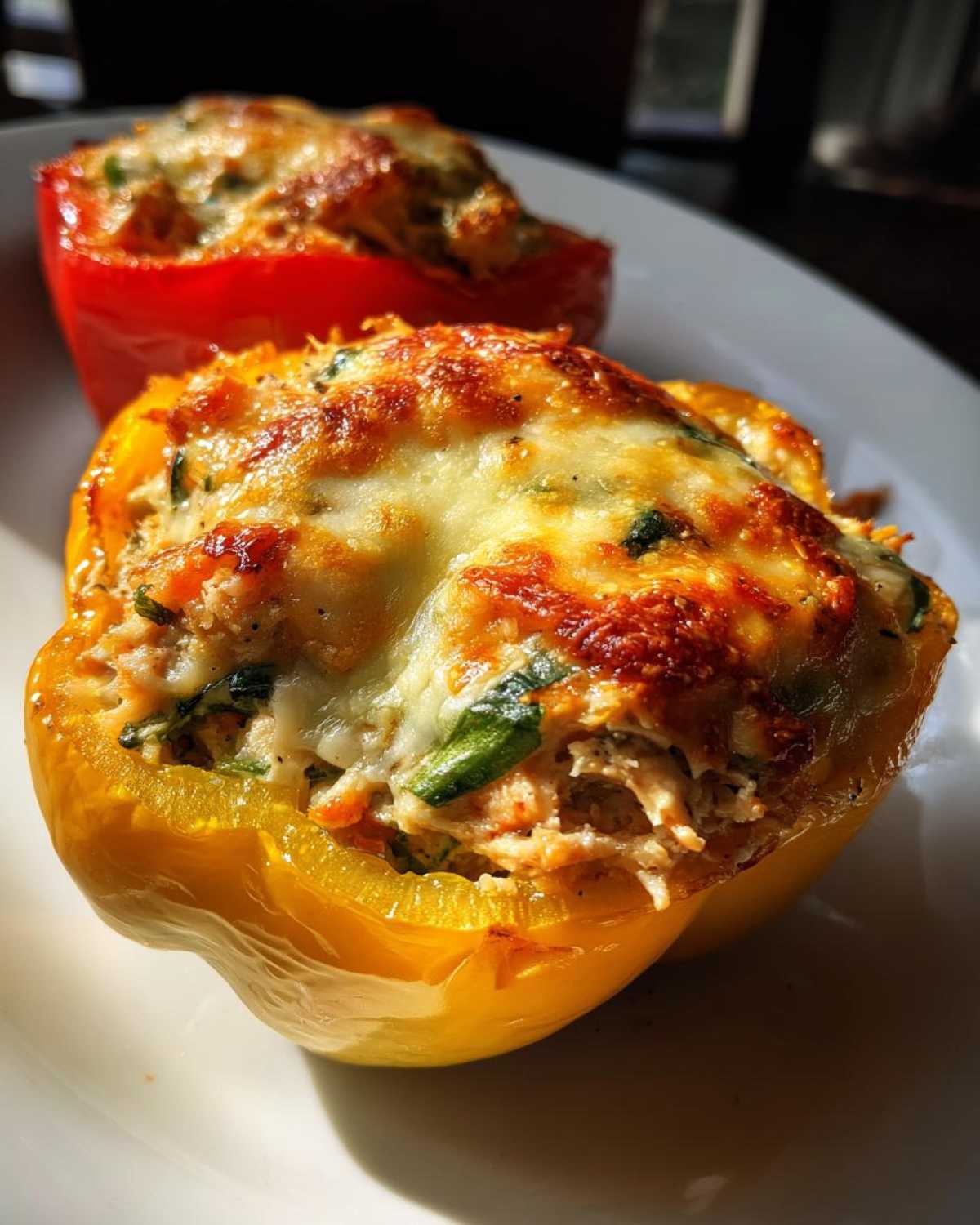 Tuna-stuffed bell peppers - detail 2