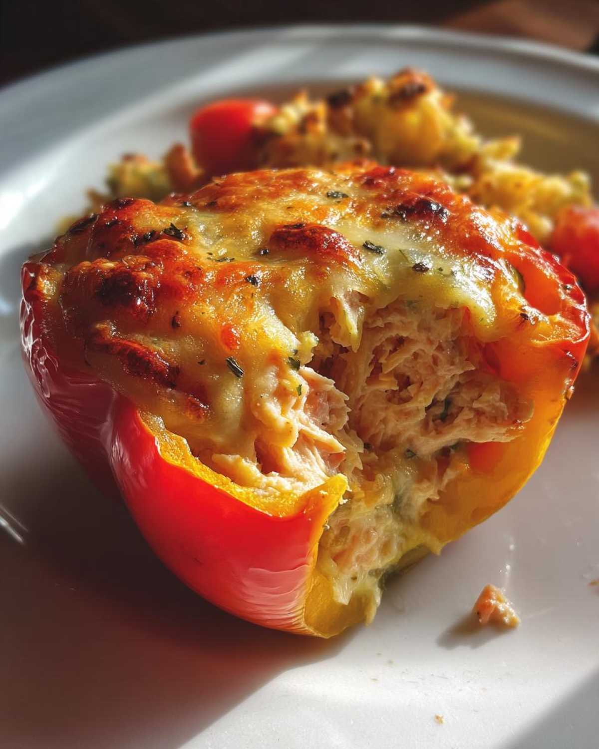 Tuna-stuffed bell peppers - detail 3