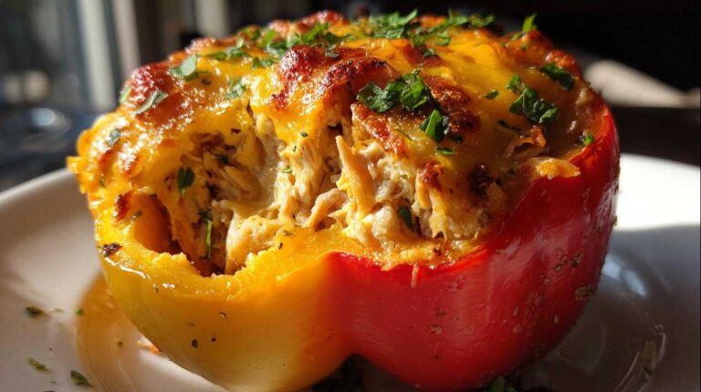 Tuna-stuffed bell peppers